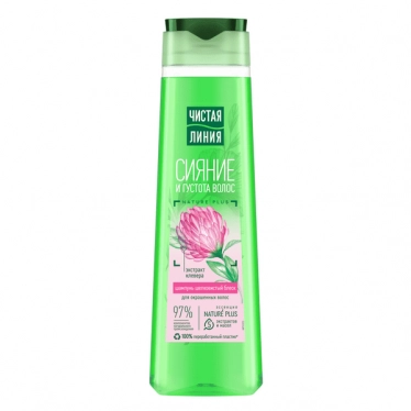 Shine and thickness shampoo for colored hair with clover extract 400ml