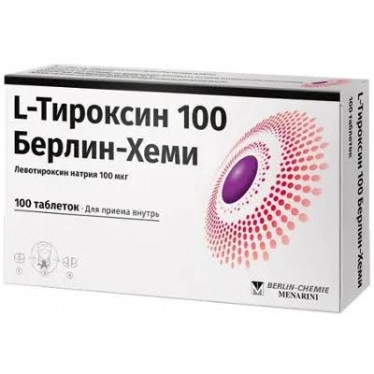 L-thyroxine tab 100mcg 100 pcs