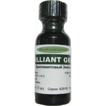 Brilliant Green ( zelenka )15 ml Antiseptic 1% Alcohol Solution 