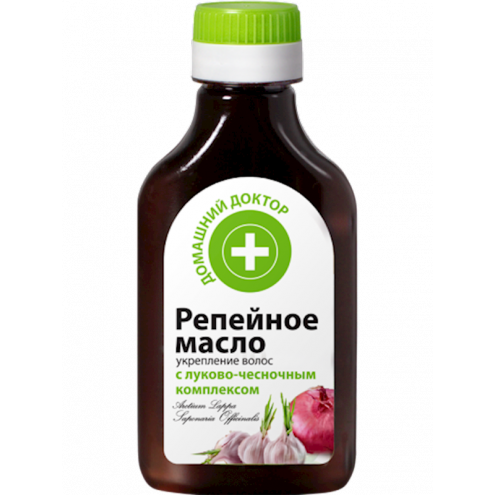 Home Doctor - Burdock Oil with Onion-Garlic Complex for hair strengthening, 100 ml 