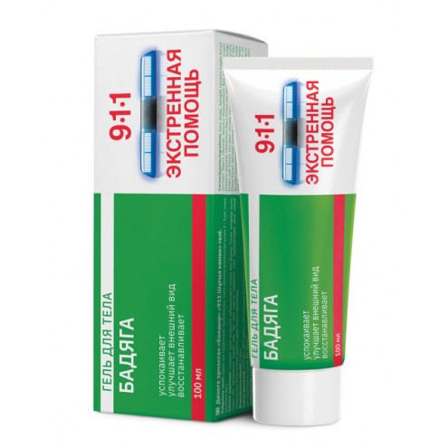 911 Extra Help body balm Badyaga 100ml