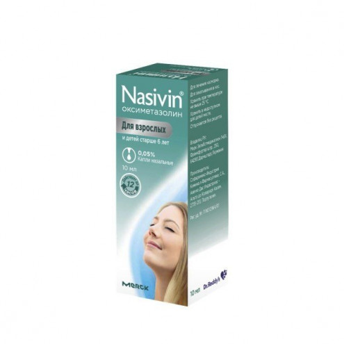 Nazivin nasal drops 0.05% 10ml