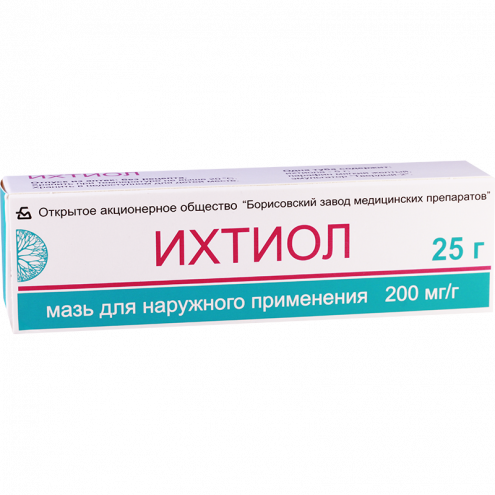 Ichthyol ointment 20% 25g tub