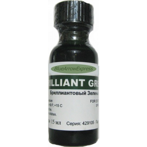 Brilliant Green ( zelenka )15 ml Antiseptic 1% Alcohol Solution 