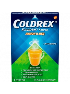 COLDREX HOTREM, honey-lemon, 5 pcs