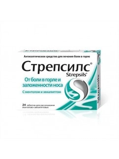 Strepsils with menthol and eucalyptus, 24 pcs.