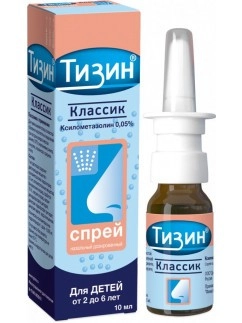 TIZIN CLASSIC 0.05% NASAL SPRAY 10ML