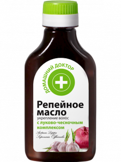 Home Doctor - Burdock Oil with Onion-Garlic Complex for hair strengthening, 100 ml 