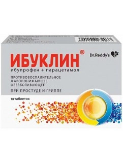 IBUCLIN TABS 400MG + 325MG, 10 pcs.
