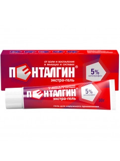 Pentalgin Extra-Gel External Use Gel 5% Tube 30g