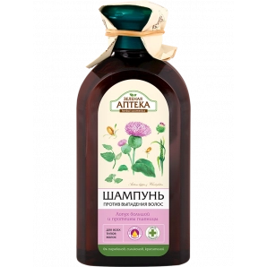 Green Pharmacy - Shampoo against hair loss "Burdock and wheat proteins", 350ml