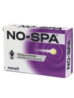 No-Spa 40mg 100 tablets Noshpa Sanofi Romania 