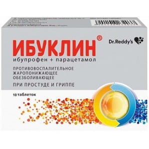 IBUCLIN TABS 400MG + 325MG, 10 pcs.