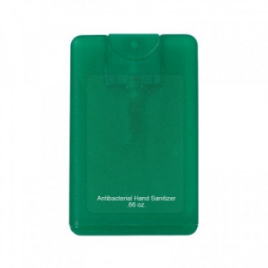 Credit Card Style Antibacterial Hand Sanitizer Spray 0.67 Oz. 