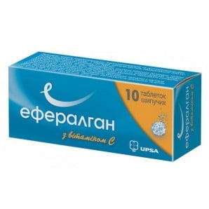 Efferalgan effervescent tablets 330 mg, 10 pcs.