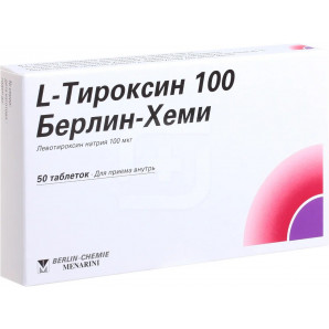 L-thyroxine tab 100mcg 50 pcs