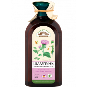 Green Pharmacy - Shampoo against hair loss "Burdock and wheat proteins", 350ml