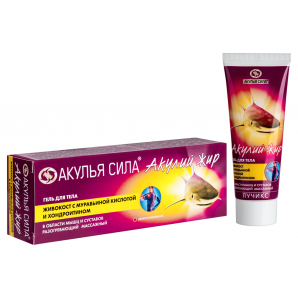 Shark fat shark power body gel comfrey with formic acid and chondroitin 75 ml 