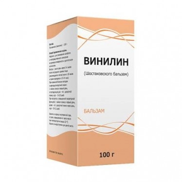 Vinilin liquid for oral administration and external use, 100 g