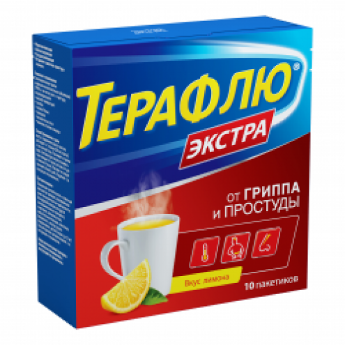 TheraFlu extra flu and cold powder, 10 sachets