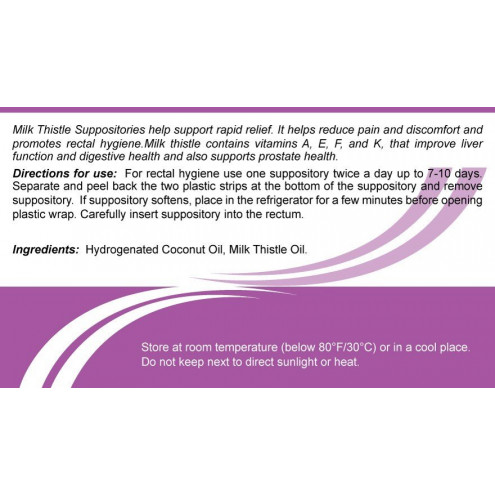 Suppositories with Milk Thistle Oil (10 pcs)