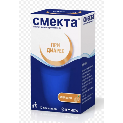 Smecta powder for oral suspension Orange 3gc 10 bags