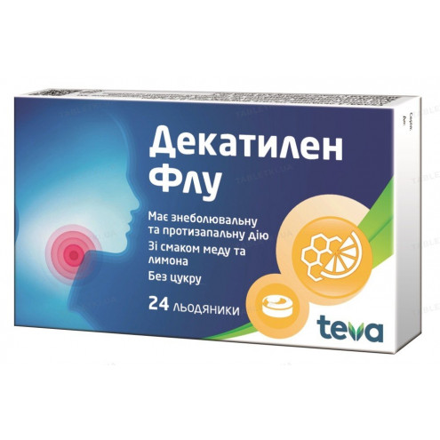 Декатилен Флу леденцы по 8.75 г №24 (12х2)