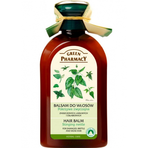 Green Pharmacy - Бальзам-маска для ломких, поврежденных, уставших волос "Крапива двудомная" 300 мл