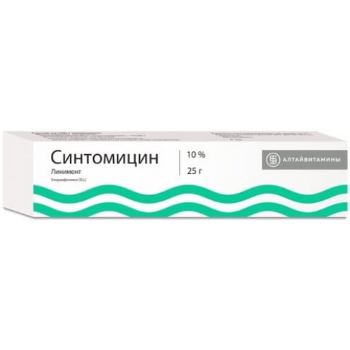 Синтомицин линимент 5% 25г