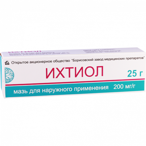 Ихтиоловая мазь 20% 25г туб
