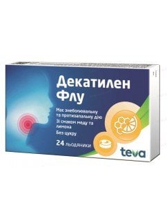 Декатилен Флу леденцы по 8.75 г №24 (12х2)