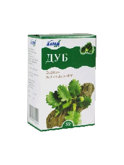 Кора и листья дуба