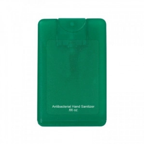 Credit Card Style Antibacterial Hand Sanitizer Spray 0.67 Oz. 