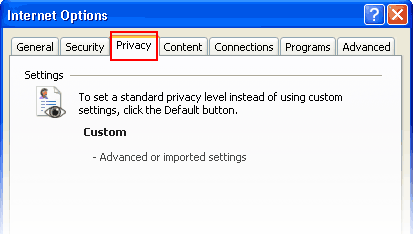 cookie IE7.2