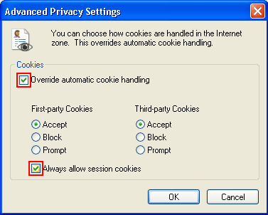 cookie IE7.3